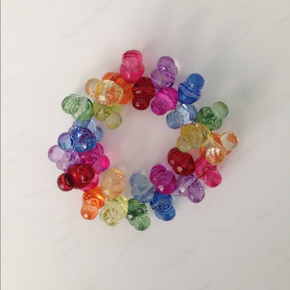 Mickey Rainbow Bead Bracelet